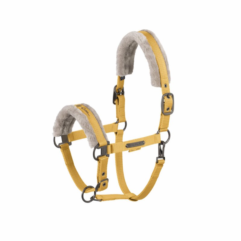 Eskadron kantar Double Pin Faux Fur PL 25 golden yellow