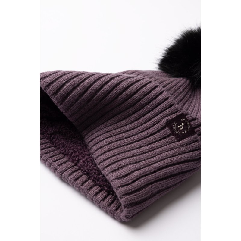 Horze czapka zimowa Nele flint purple