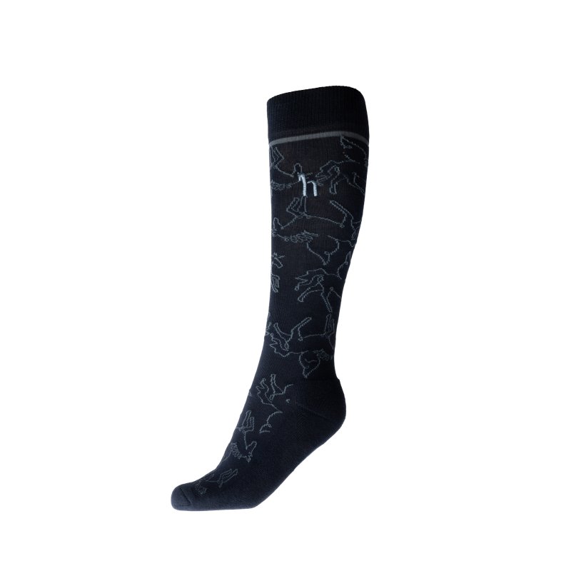 Horze podkolanówki zimowe Pegasus Kids Blueberry