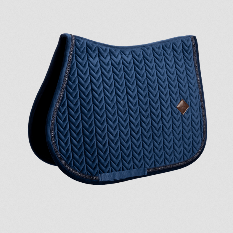 Kentucky czaprak Velvet Mini Pearls granatowy