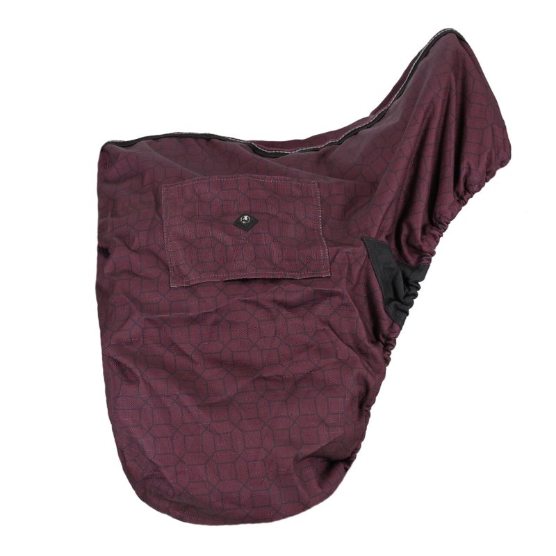 QHP pokrowiec na siodło Wine Red