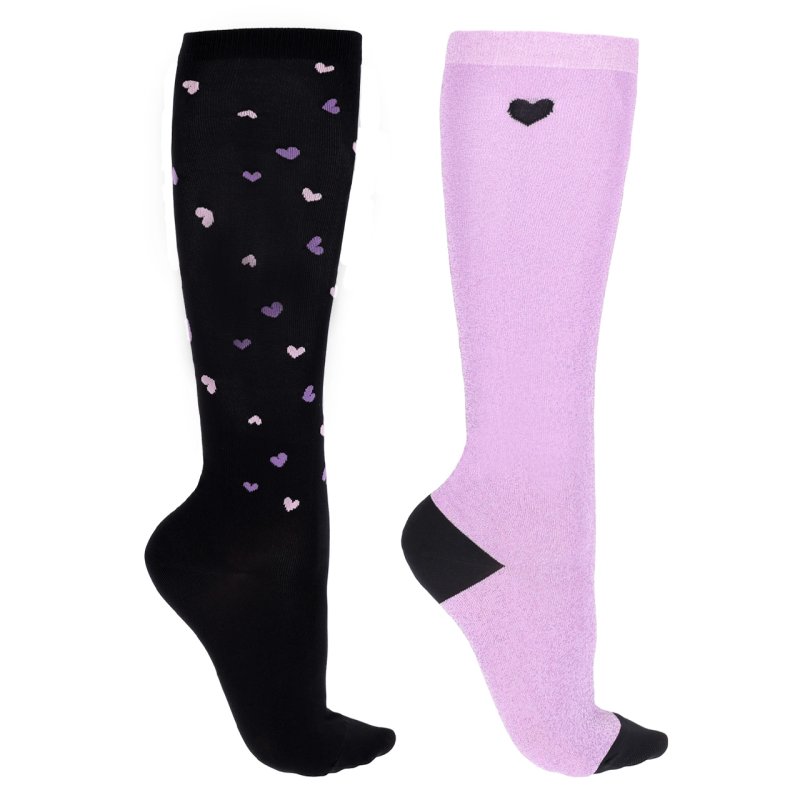 QHP skarpety dziecięce Lize 2-pak black/violet