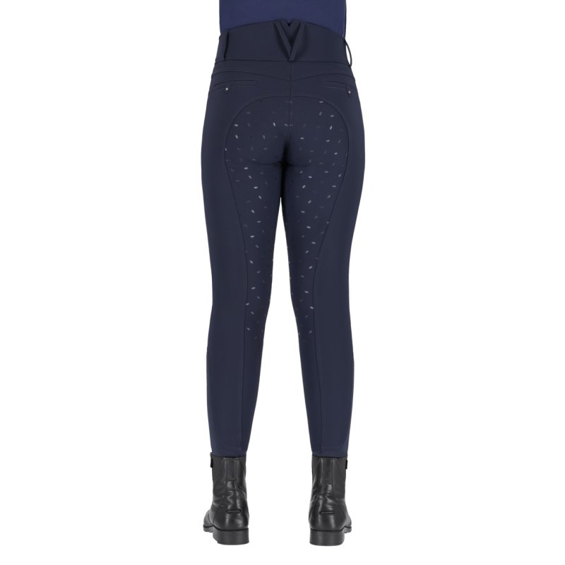 QHP bryczesy zimowe Lymee Softshell navy