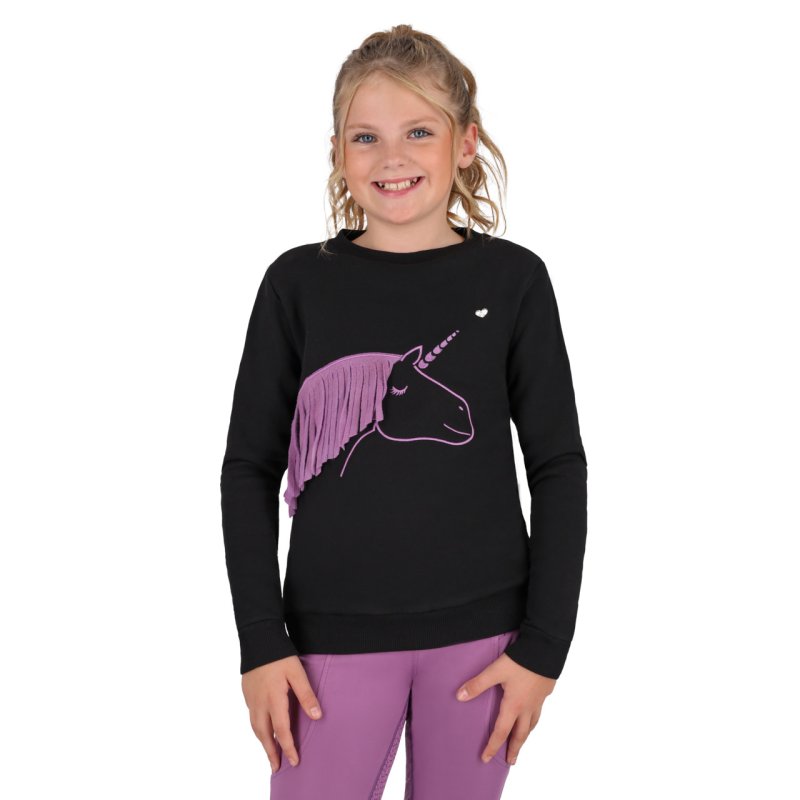 QHP bluza dziecięca Lize black/violet