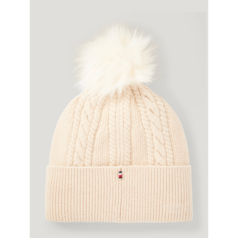 Tommy Hilfiger czapka zimowa Perry Taupe One Size