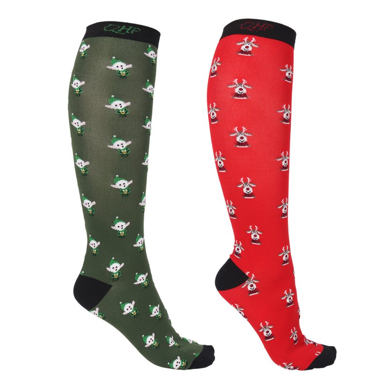 QHP skarpety Christmas 2-pak Elf/Rudolph