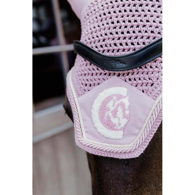 Kentucky nauszniki Wellington 3D Logo Rope pudrowy róż