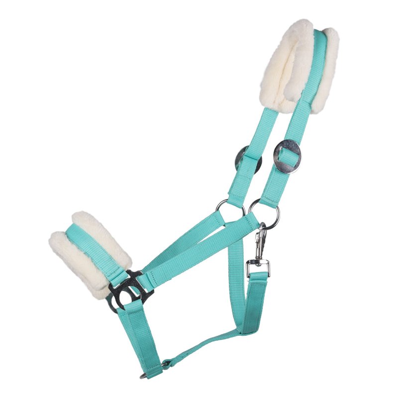 QHP kantar z futerkiem Cali turquoise