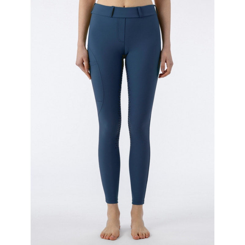 Equiline legginsy Full Grip Ednaf SS26 Dark Denim