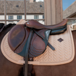 Kentucky czaprak Velvet Mini Pearls beżowy