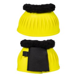 HKM kalosze gumowe z futrem Atlanta Neon neonowy żółty