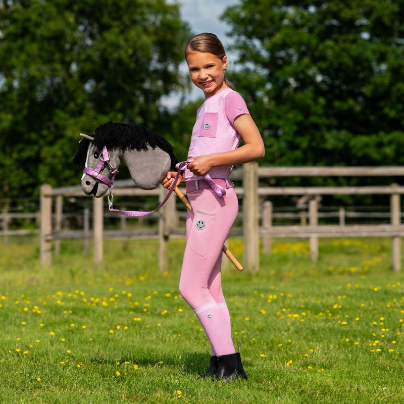 QHP kantar z uwiązem dla Hobby Horse Cheery Pink