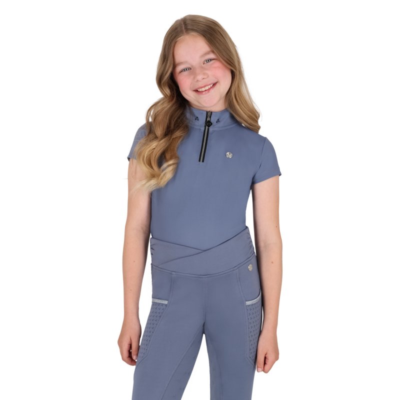 QHP koszulka Aubree Junior Misty Blue
