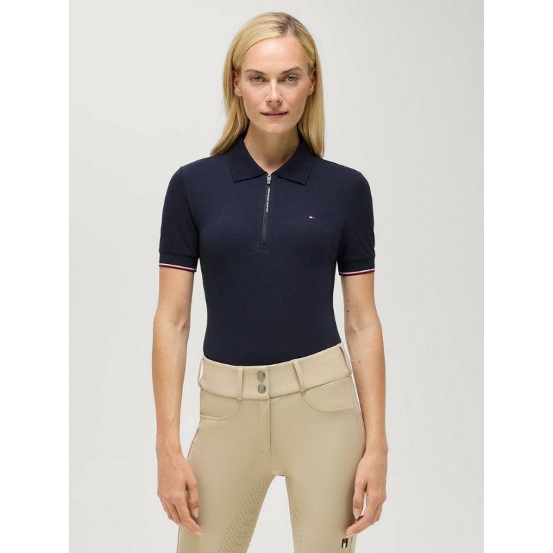 Tommy Hilfiger koszulka Anaheim Zip Polo Desert Sky