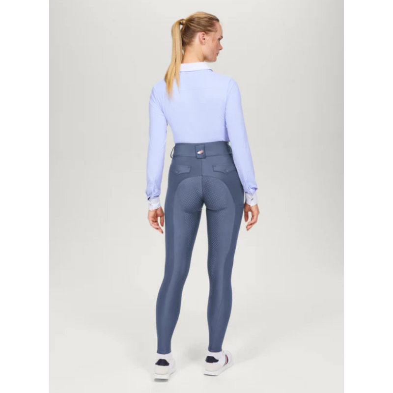 Tommy Hilfiger legginsy Highland Hybrid Faded Indigo