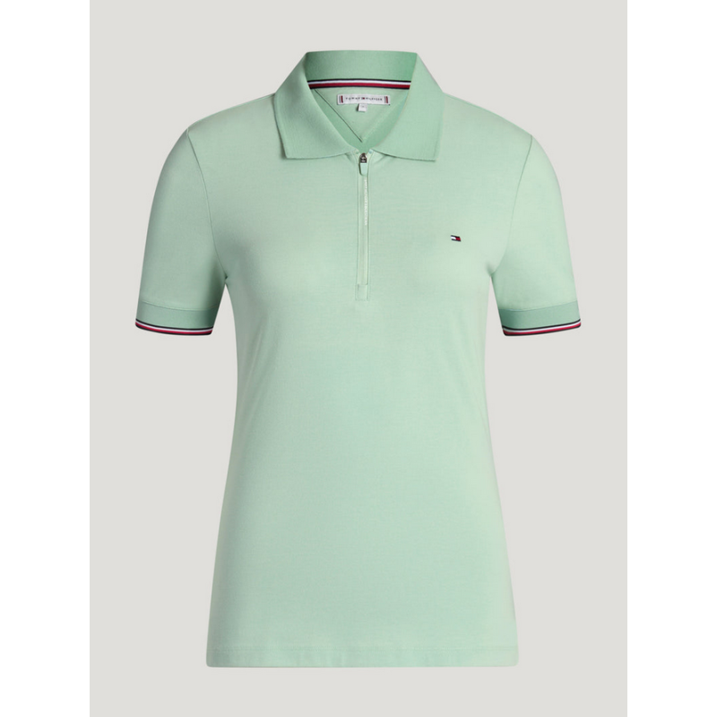 Tommy Hilfiger koszulka Anaheim Zip Polo Belair Mint