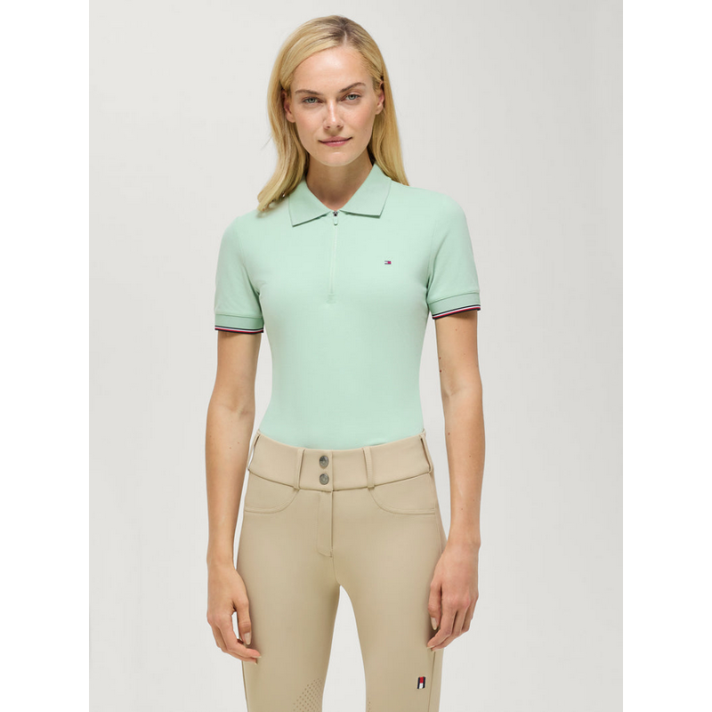 Tommy Hilfiger koszulka Anaheim Zip Polo Belair Mint