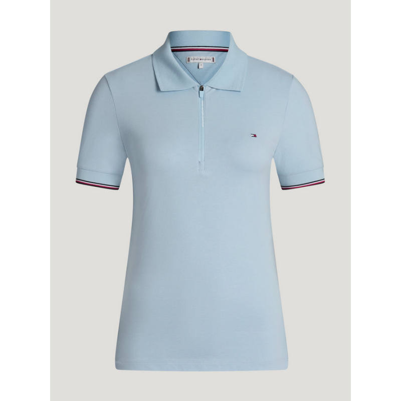 Tommy Hilfiger koszulka Anaheim Zip Polo Sweet Blue
