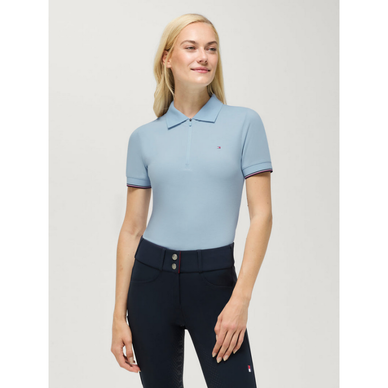 Tommy Hilfiger koszulka Anaheim Zip Polo Sweet Blue