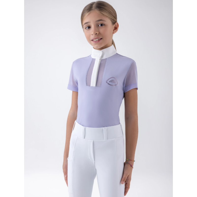 Equiline koszula konkursowa dziecięca Gili SS26 glicine