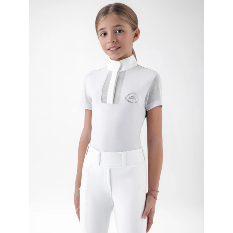 Equiline koszula konkursowa dziecięca Gili SS26 white