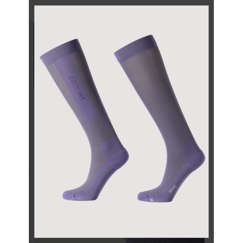 Equiline skarpety Glino SS26 aubergine
