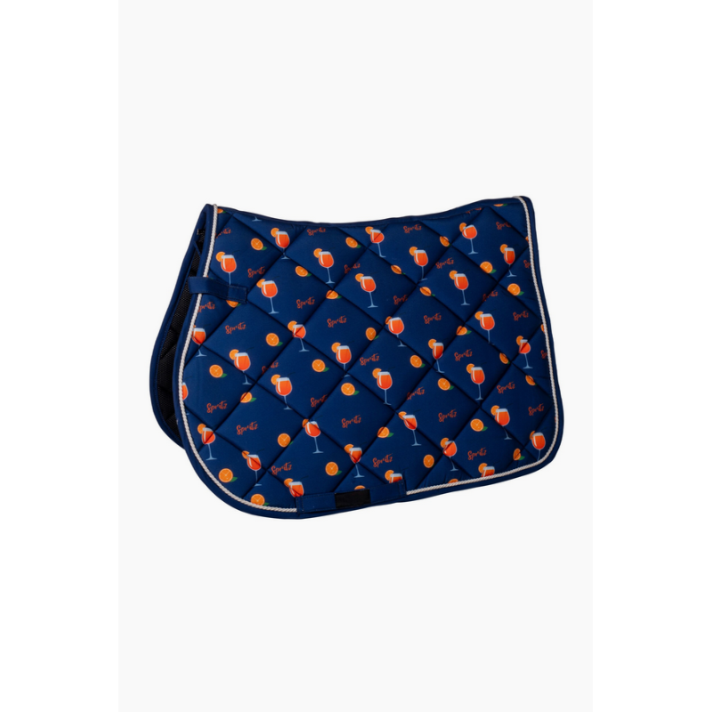 HKM czaprak Splash granat/pomarańcz