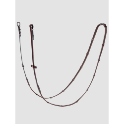 Equiline wodze ogumowane z stoperami Antislip brown