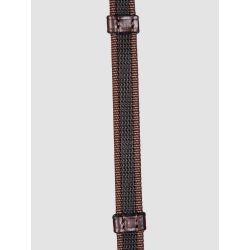 Equiline wodze ogumowane z stoperami Antislip brown