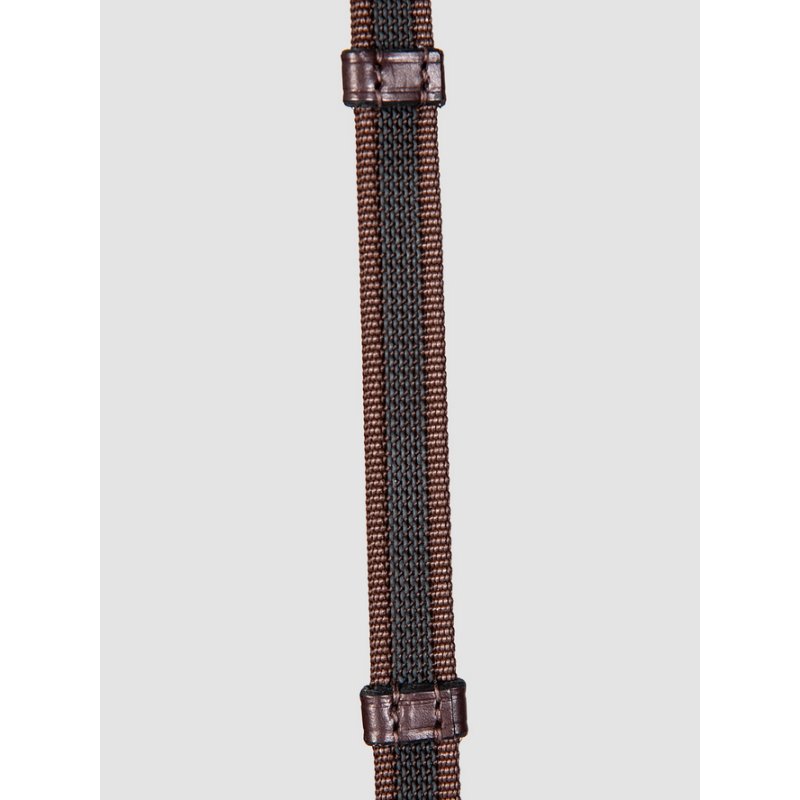 Equiline wodze ogumowane z stoperami Antislip brown