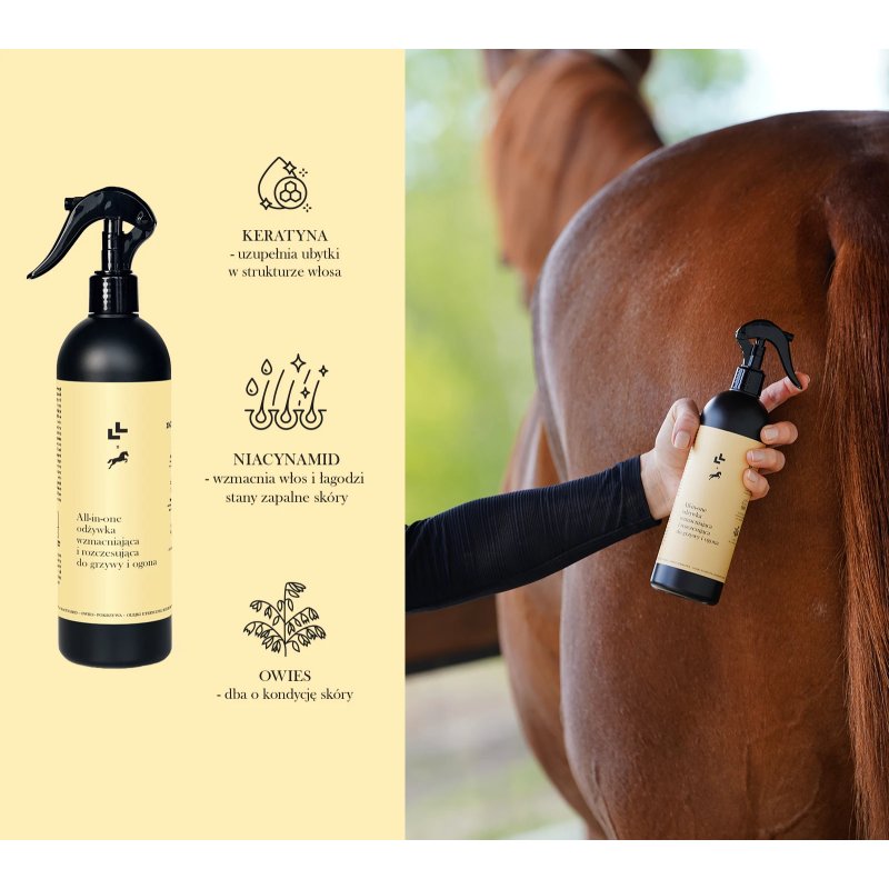 Lullalove All-in-one odżywka wzmacniająca i rozczesująca do grzywy i ogona 500ml