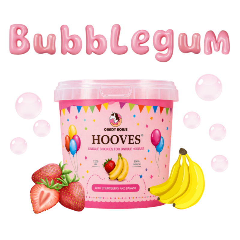 Candy Horse kopytka Guma Balonowa banan/truskawka 1,2l