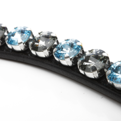 Kavalkade naczółek Diamond czarny/błękitny-szary