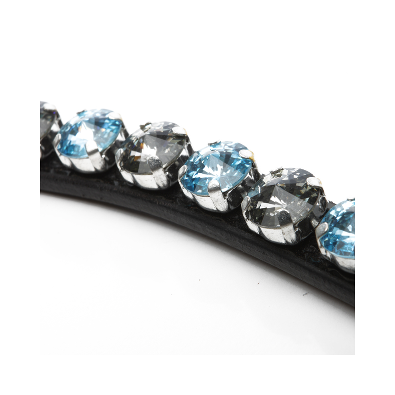Kavalkade naczółek Diamond czarny/błękitny-szary