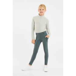 Horze legginsy dziecięce zimowe Dea Kids balsam green