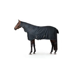 Horze derka padokowa z kapturem 1200D Kodiak 100g black