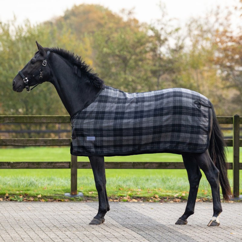 QHP derka wełniana black/grey