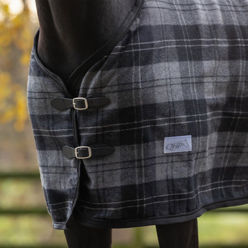 QHP derka wełniana black/grey