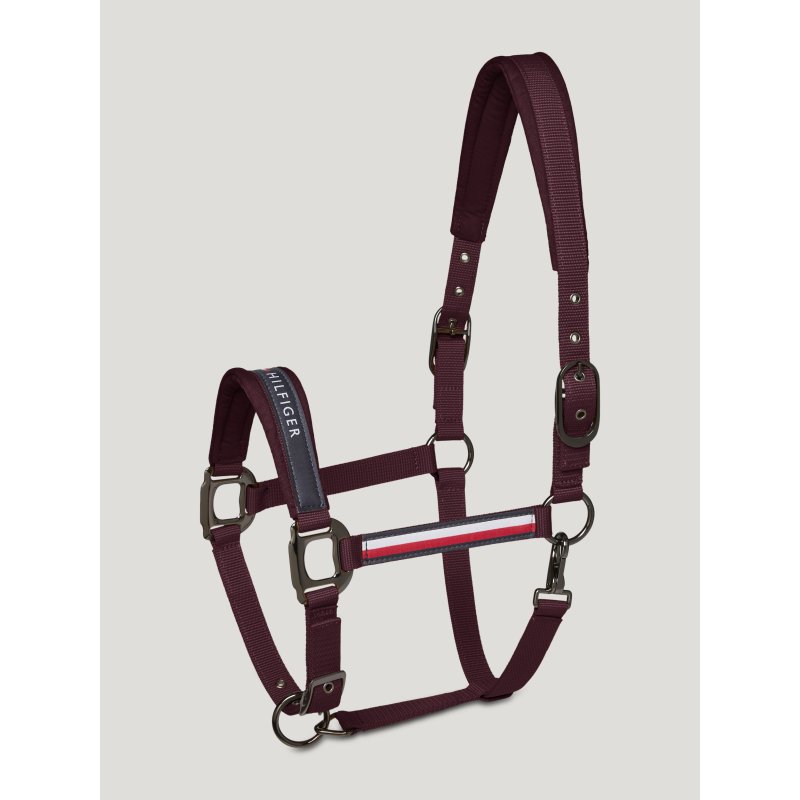 Tommy Hilfiger kantar z uwiązem Yale deep burgundy