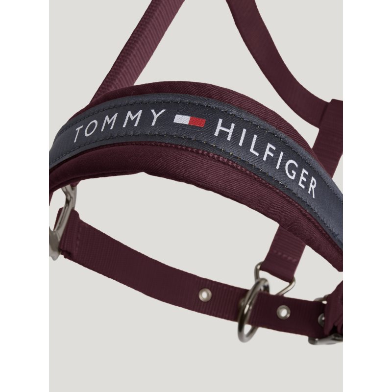 Tommy Hilfiger kantar z uwiązem Yale deep burgundy