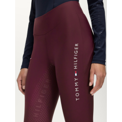 Tommy Hilfiger legginsy zimowe Elmira deep burgundy