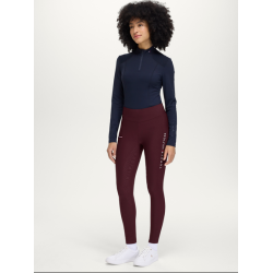 Tommy Hilfiger legginsy zimowe Elmira deep burgundy