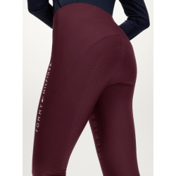 Tommy Hilfiger legginsy zimowe Elmira deep burgundy