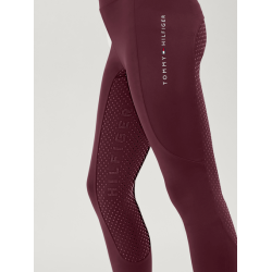 Tommy Hilfiger legginsy dziecięce Devon deep burgundy