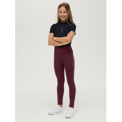 Tommy Hilfiger legginsy dziecięce Devon deep burgundy