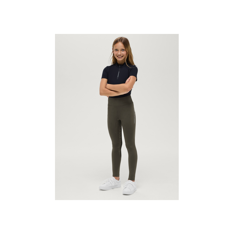 Tommy Hilfiger legginsy dziecięce Devon camo green