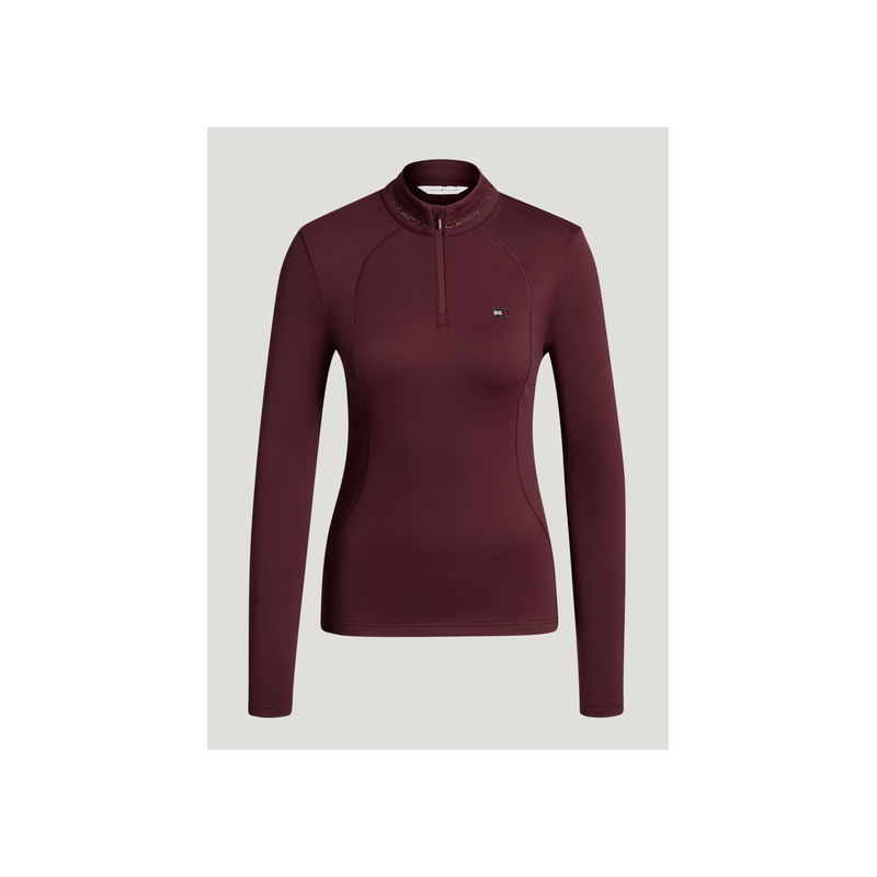 Tommy Hilfiger bluzka treningowa Cady deep burgundy