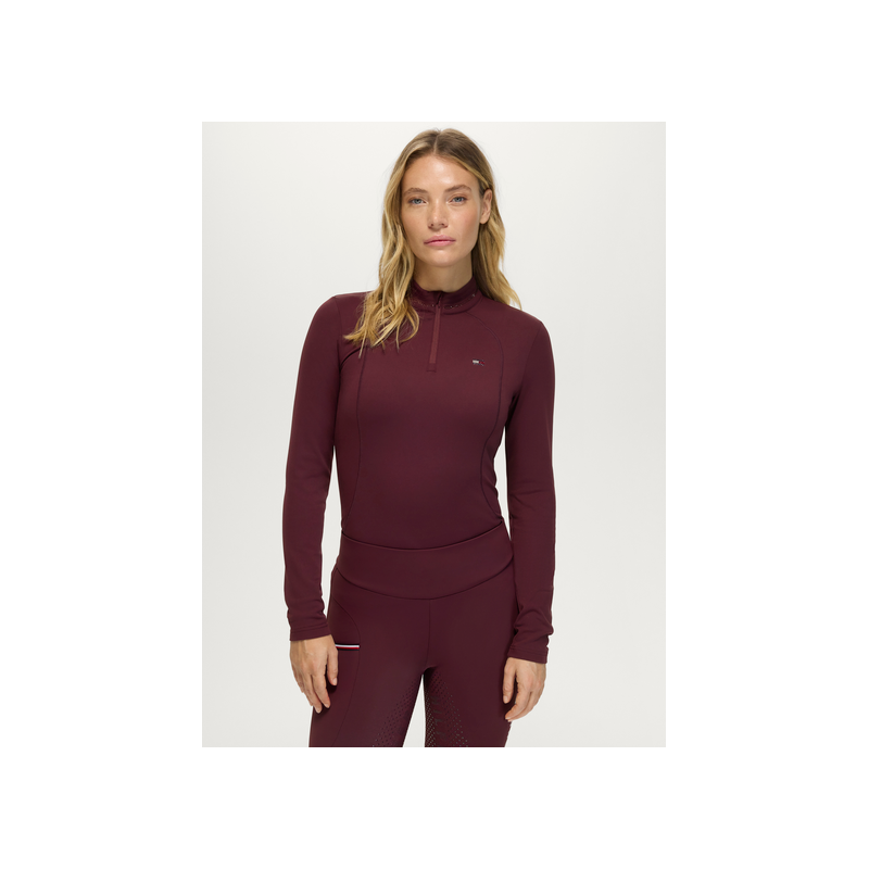 Tommy Hilfiger bluzka treningowa Cady deep burgundy