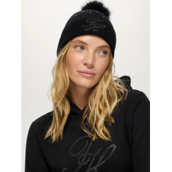 Tommy Hilfiger czapka zimowa Daly Rhinestone black