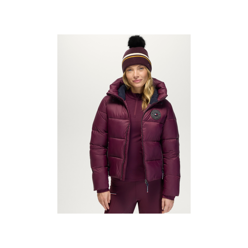 Tommy Hilfiger czapka zimowa Dean deep burgundy